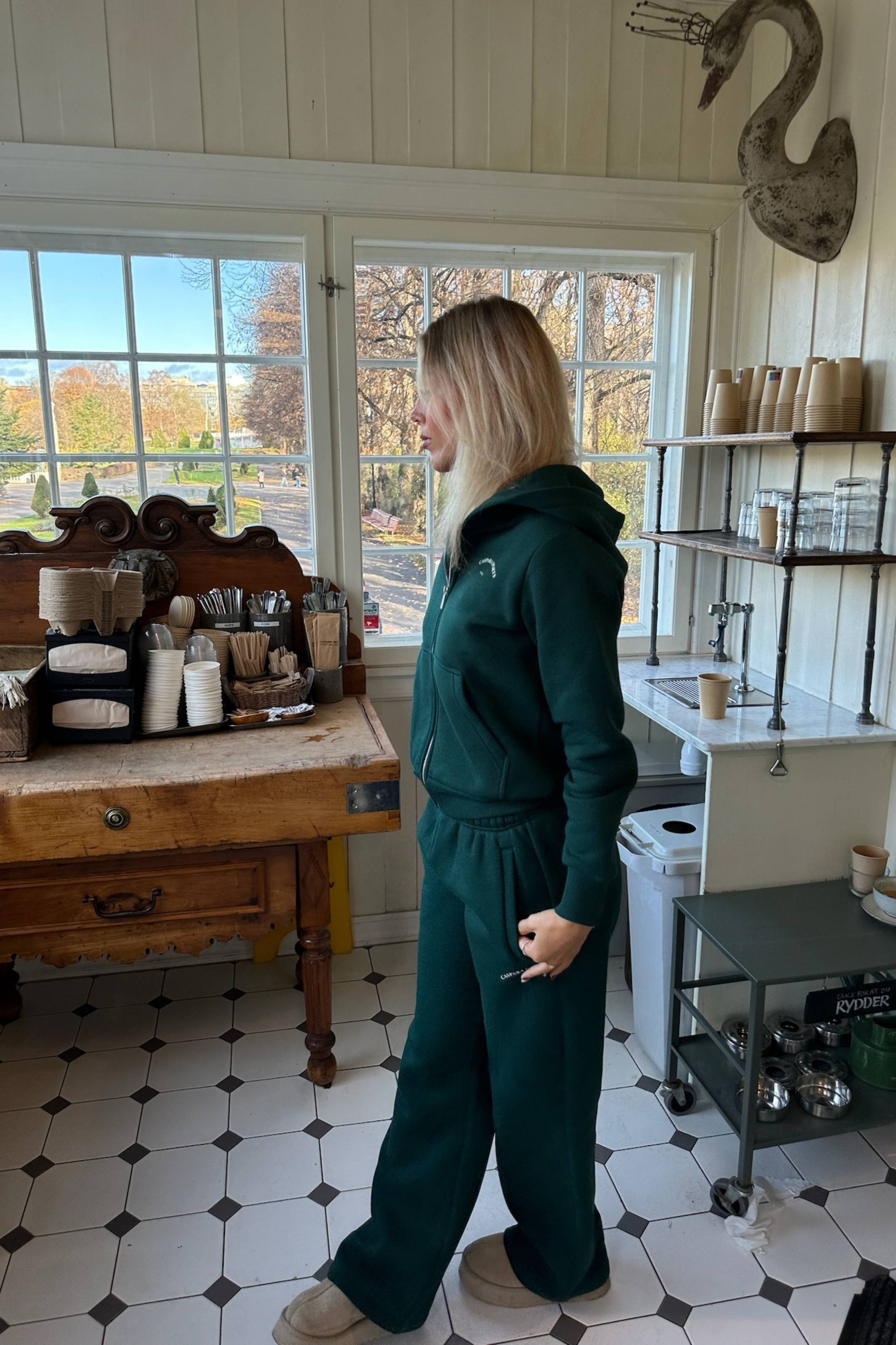 LIMITED EDITION︱W. Countryside Zip - Green print